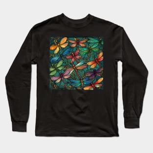 Dragonfly Rush Colorful Dragonflies Long Sleeve T-Shirt